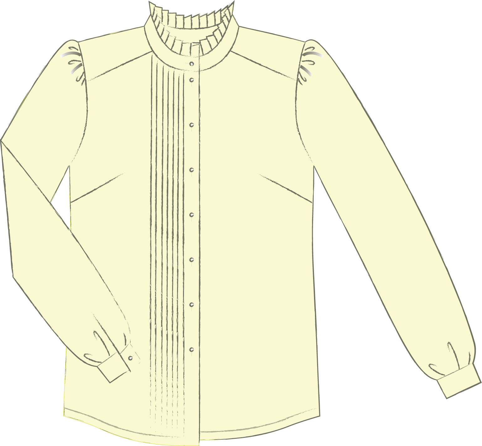Women's pintuck blouse