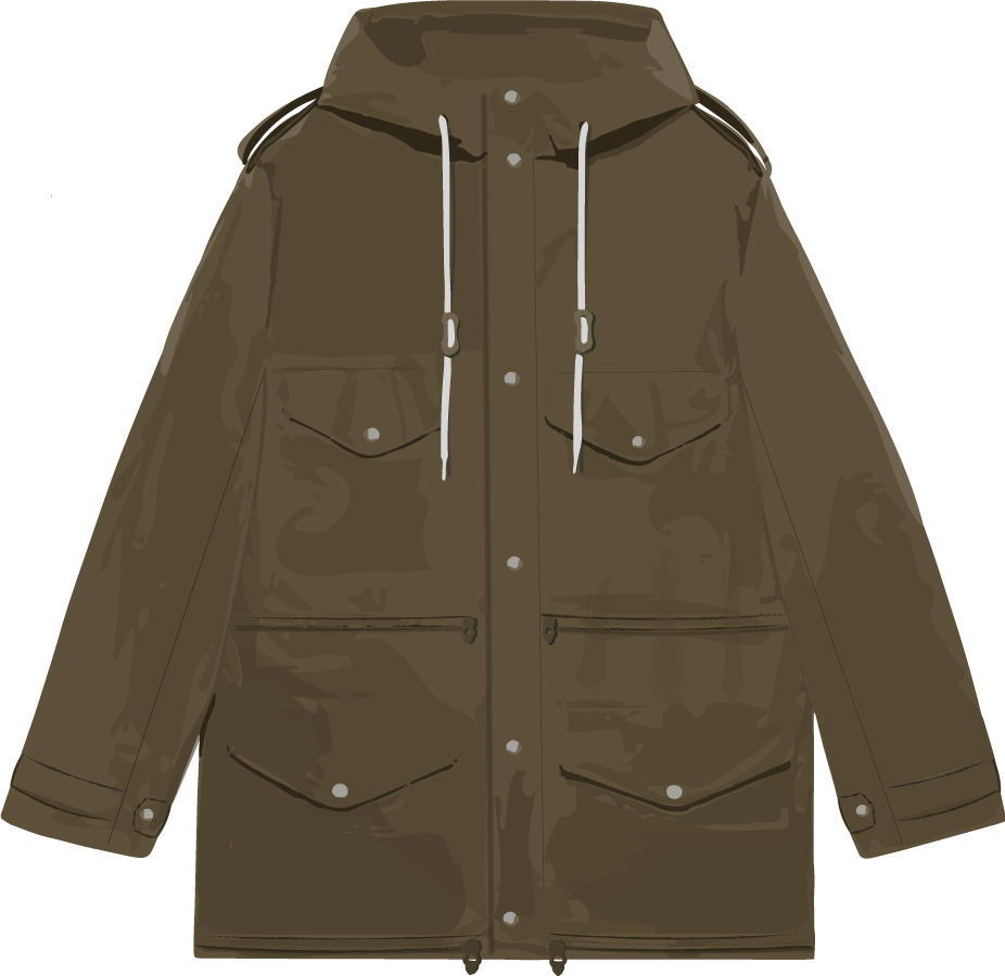 Men's military-style parka