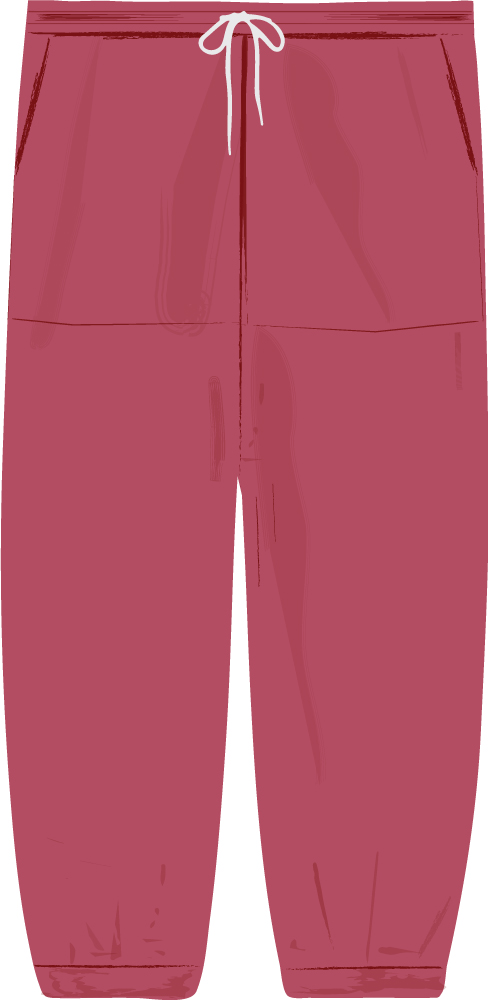 Men's street style pants with oversize hip pockets