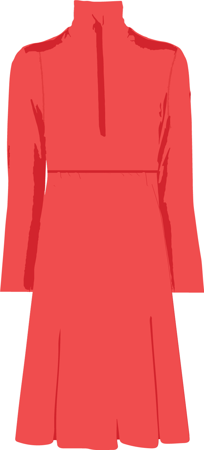 Two-colour sport midi dress