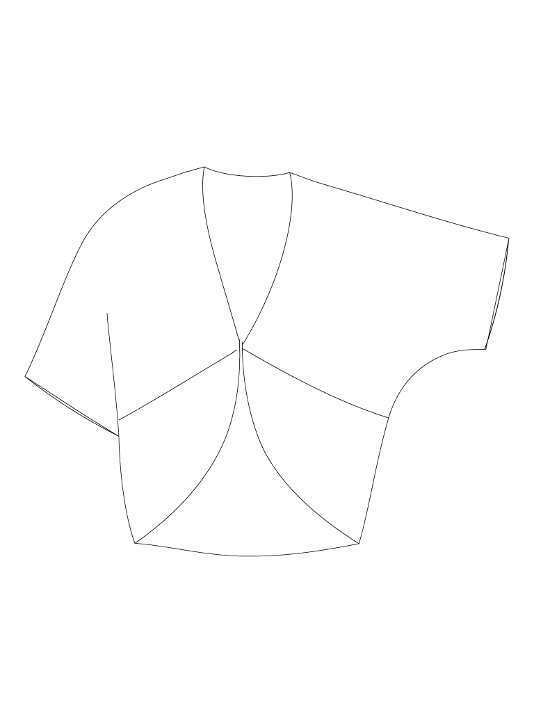 Cardigan with pockets: technical front view.