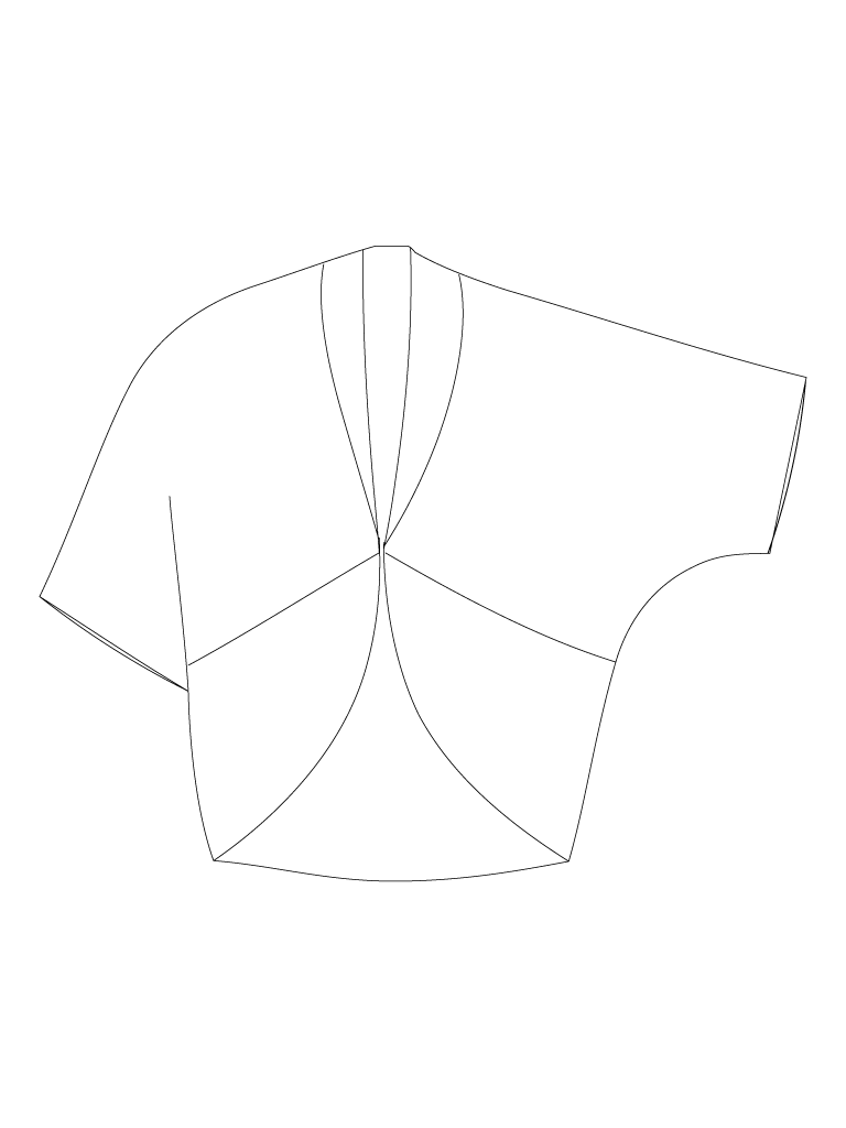 Cardigan with collar and pockets: technical front view.