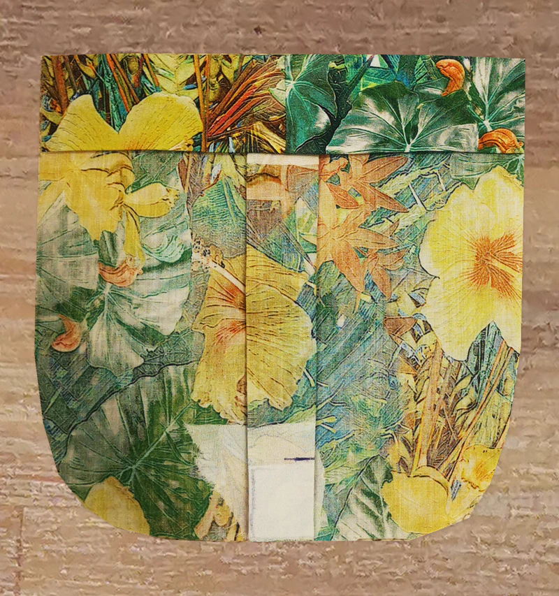 The cut-on facing pressed to the wrong side.