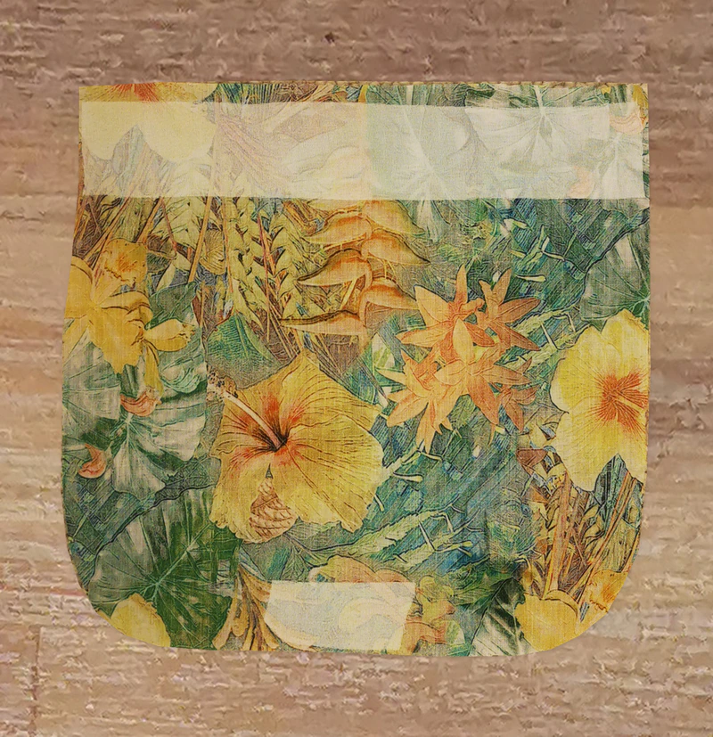 Interfacing reinforces the opening and the lower pleat end.